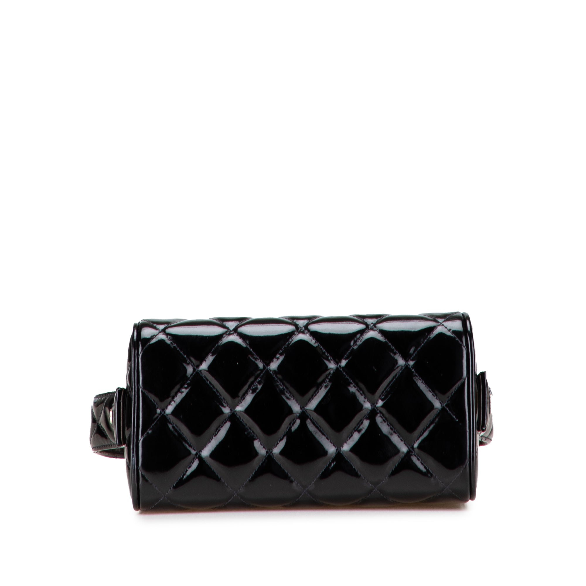 Quilted Patent Leather Box Handbag