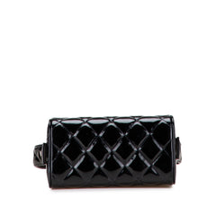 Quilted Patent Leather Box Handbag