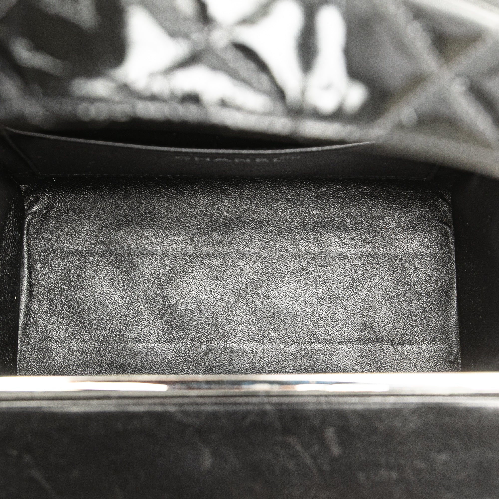 Quilted Patent Leather Box Handbag
