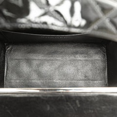 Quilted Patent Leather Box Handbag