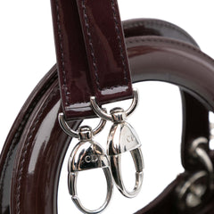 Medium Patent Cannage Lady Dior