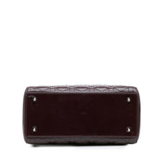 Medium Patent Cannage Lady Dior