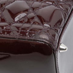 Medium Patent Cannage Lady Dior