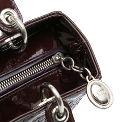Medium Patent Cannage Lady Dior