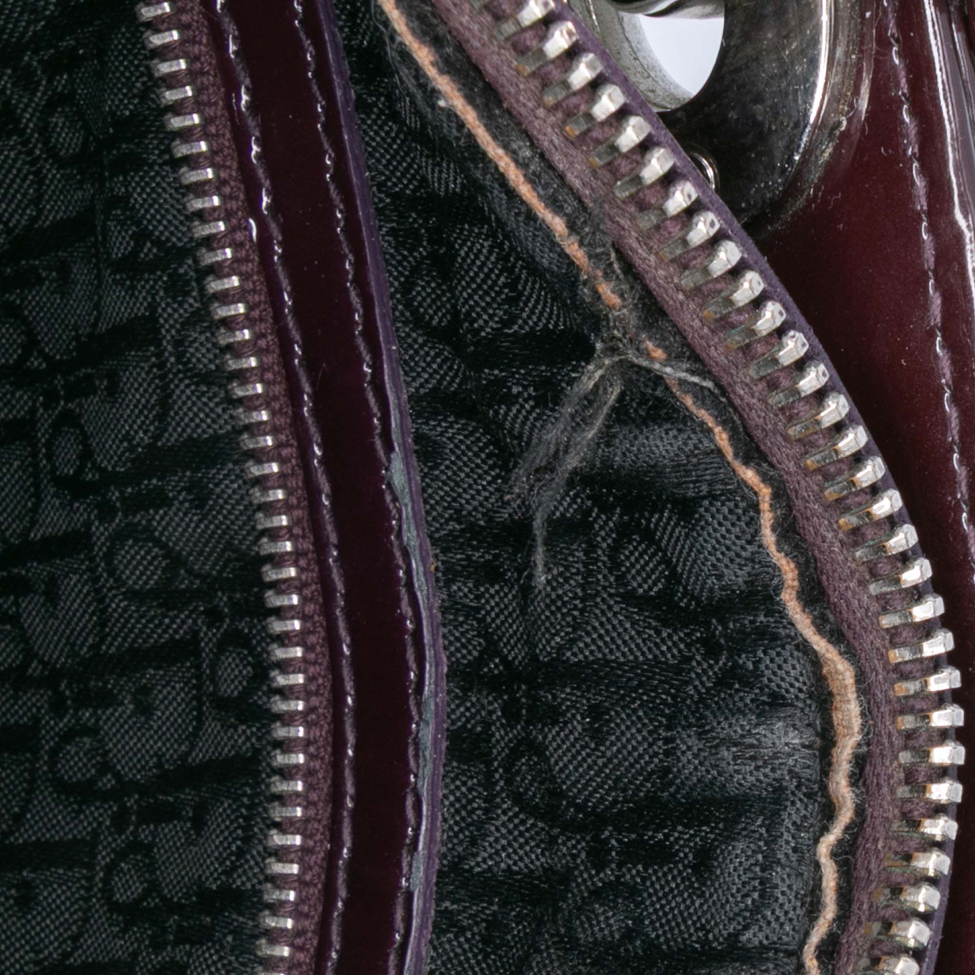 Medium Patent Cannage Lady Dior