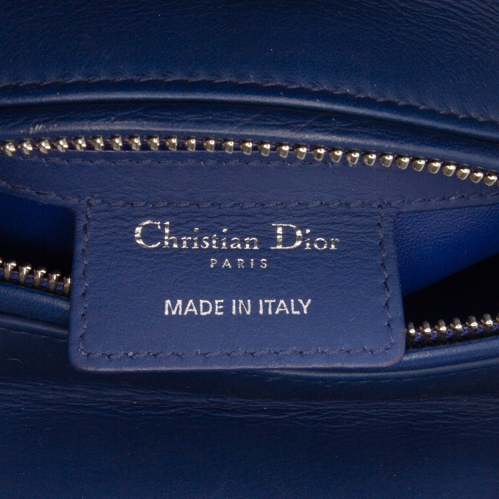 Medium Ultra Matte Calfskin Embossed Cannage Lady Dior