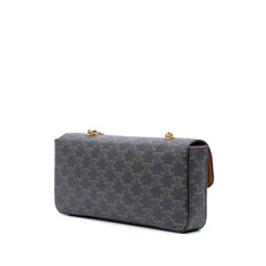 Triomphe Coated Canvas Chain Shoulder Bag