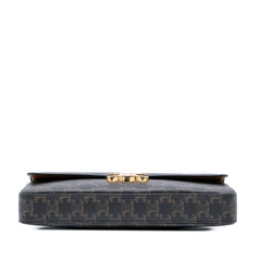 Triomphe Coated Canvas Chain Shoulder Bag