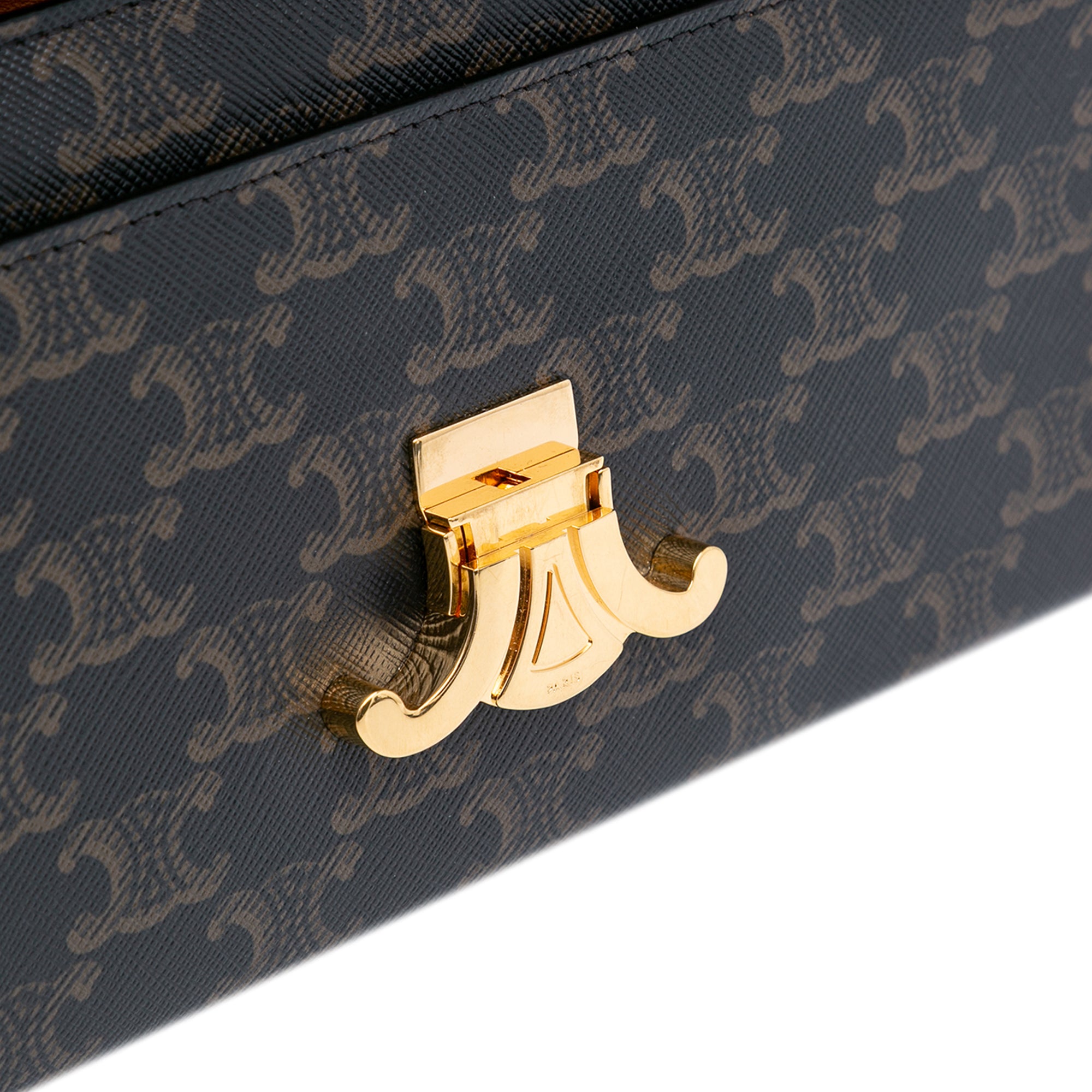 Triomphe Coated Canvas Chain Shoulder Bag