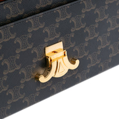 Triomphe Coated Canvas Chain Shoulder Bag