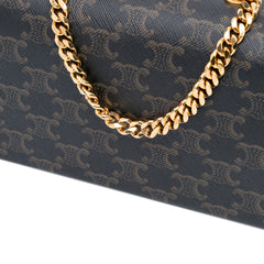 Triomphe Coated Canvas Chain Shoulder Bag