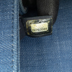 Old Medium Chevron Denim Boy Flap