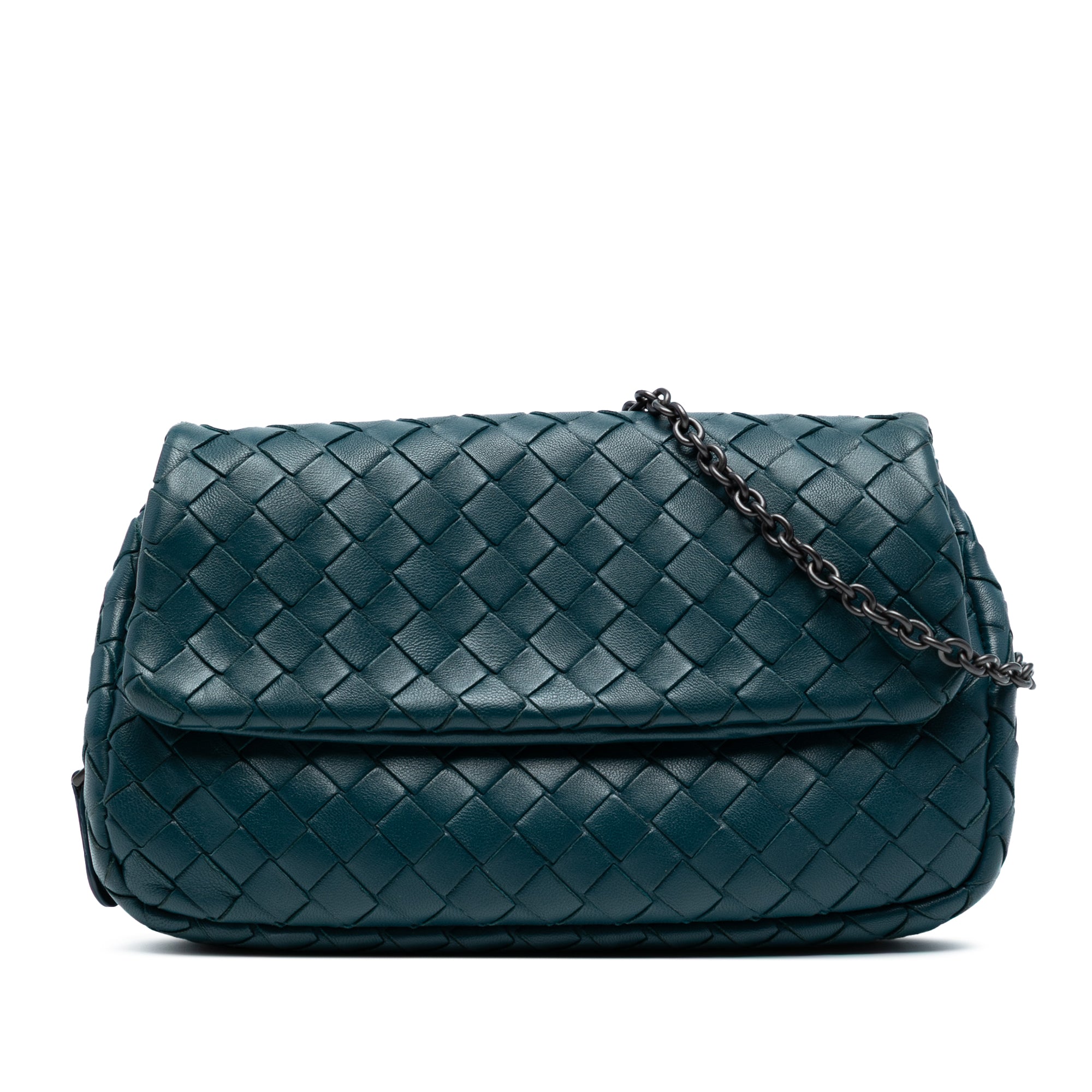 Mini Nappa Intrecciato Expandable Chain Crossbody
