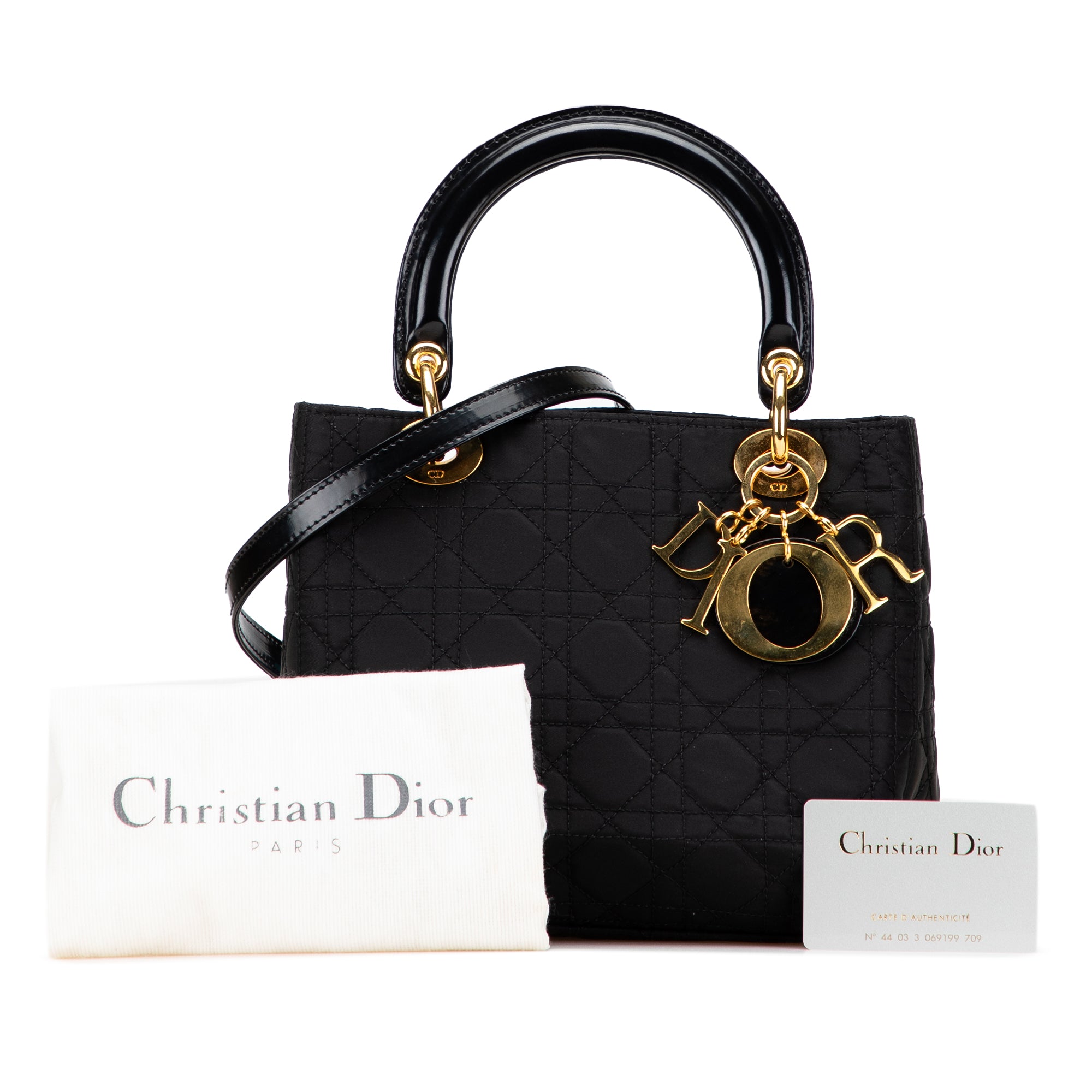 Medium Nylon Cannage Lady Dior