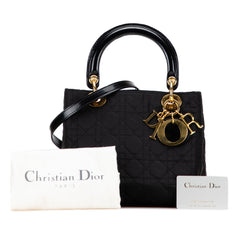 Medium Nylon Cannage Lady Dior