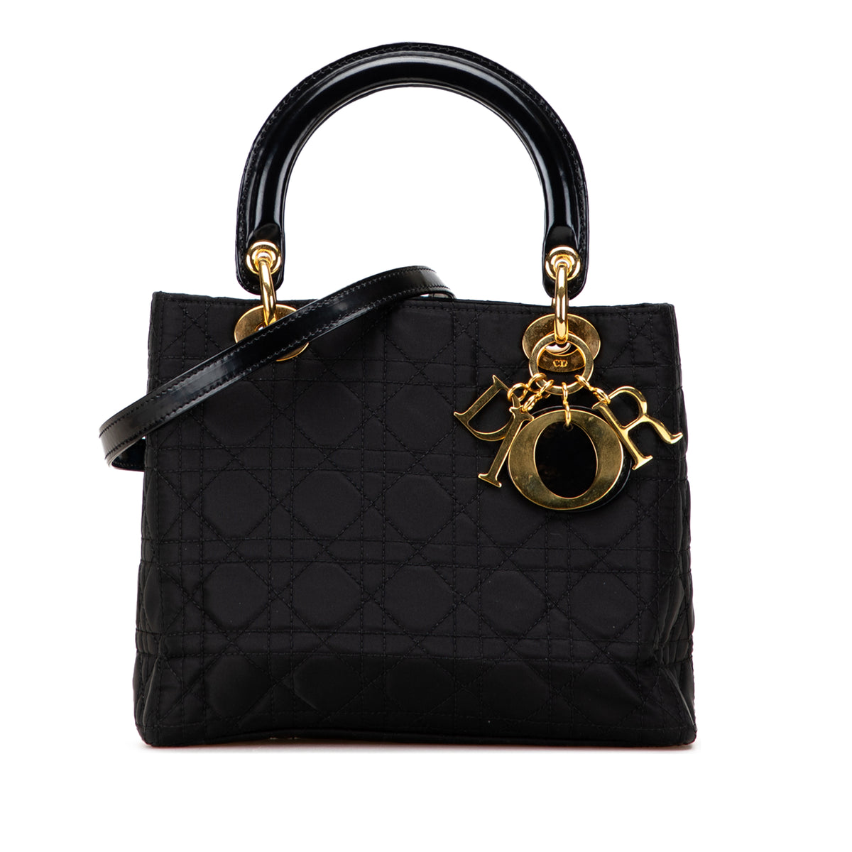 Medium Nylon Cannage Lady Dior