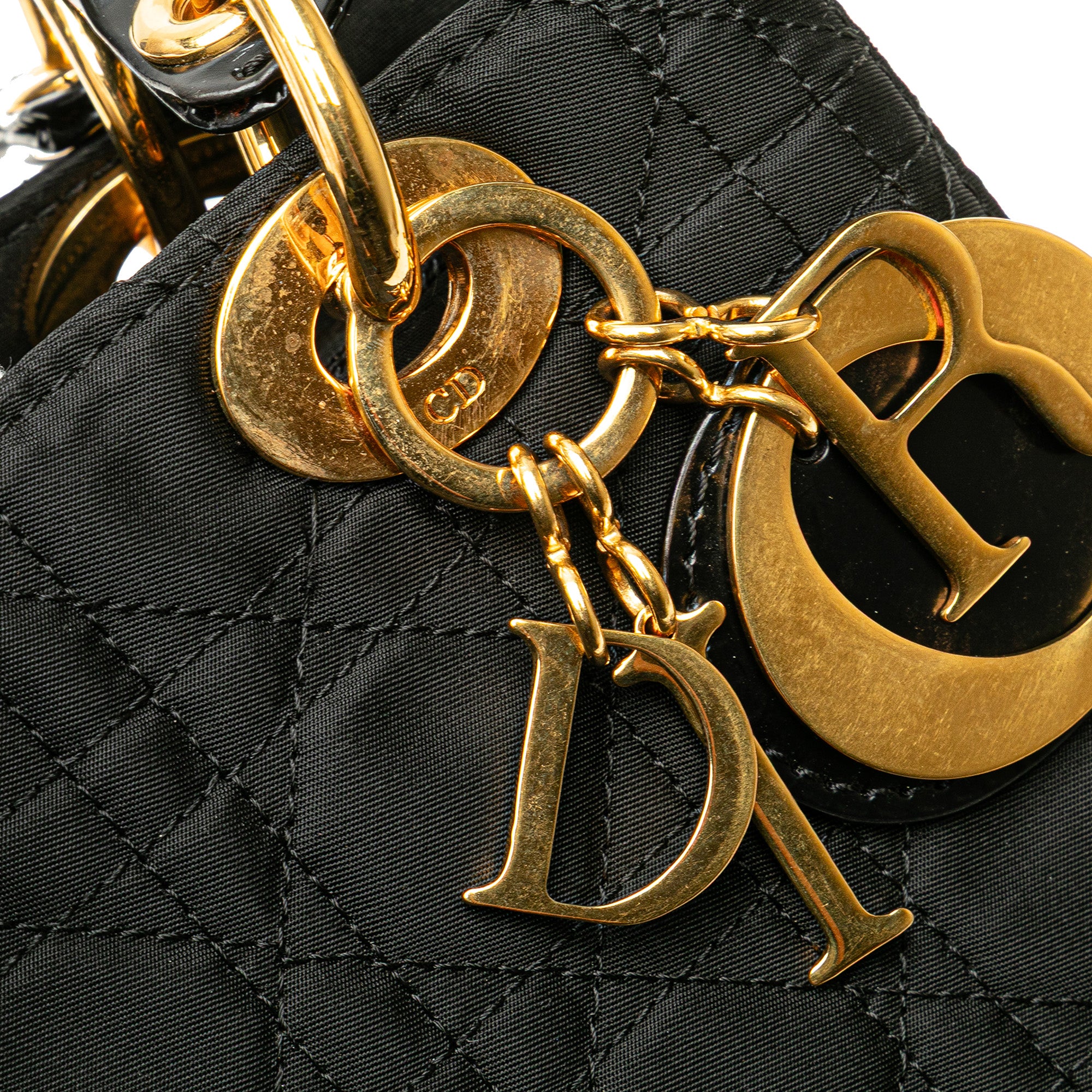 Medium Nylon Cannage Lady Dior