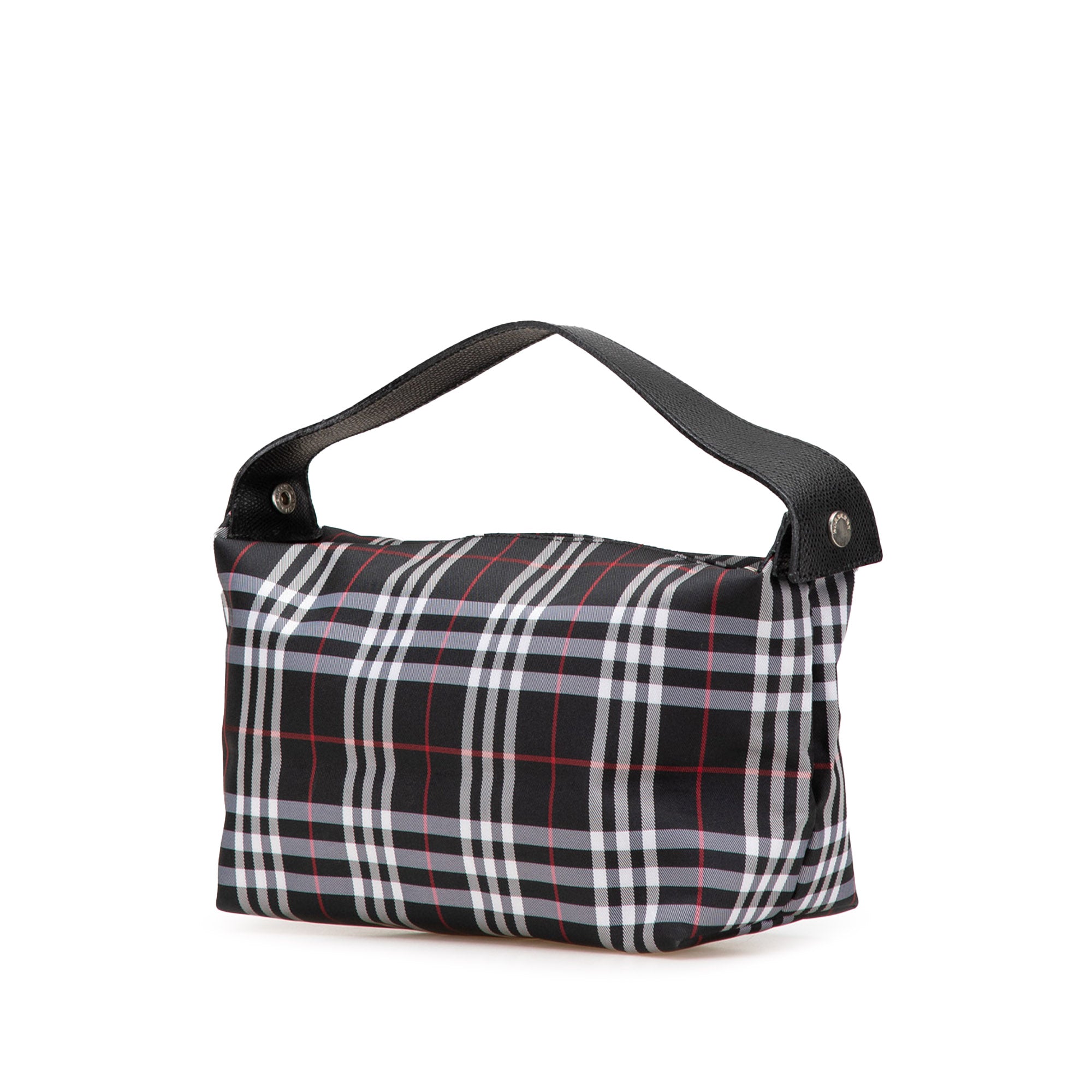 House Check Nylon Handbag