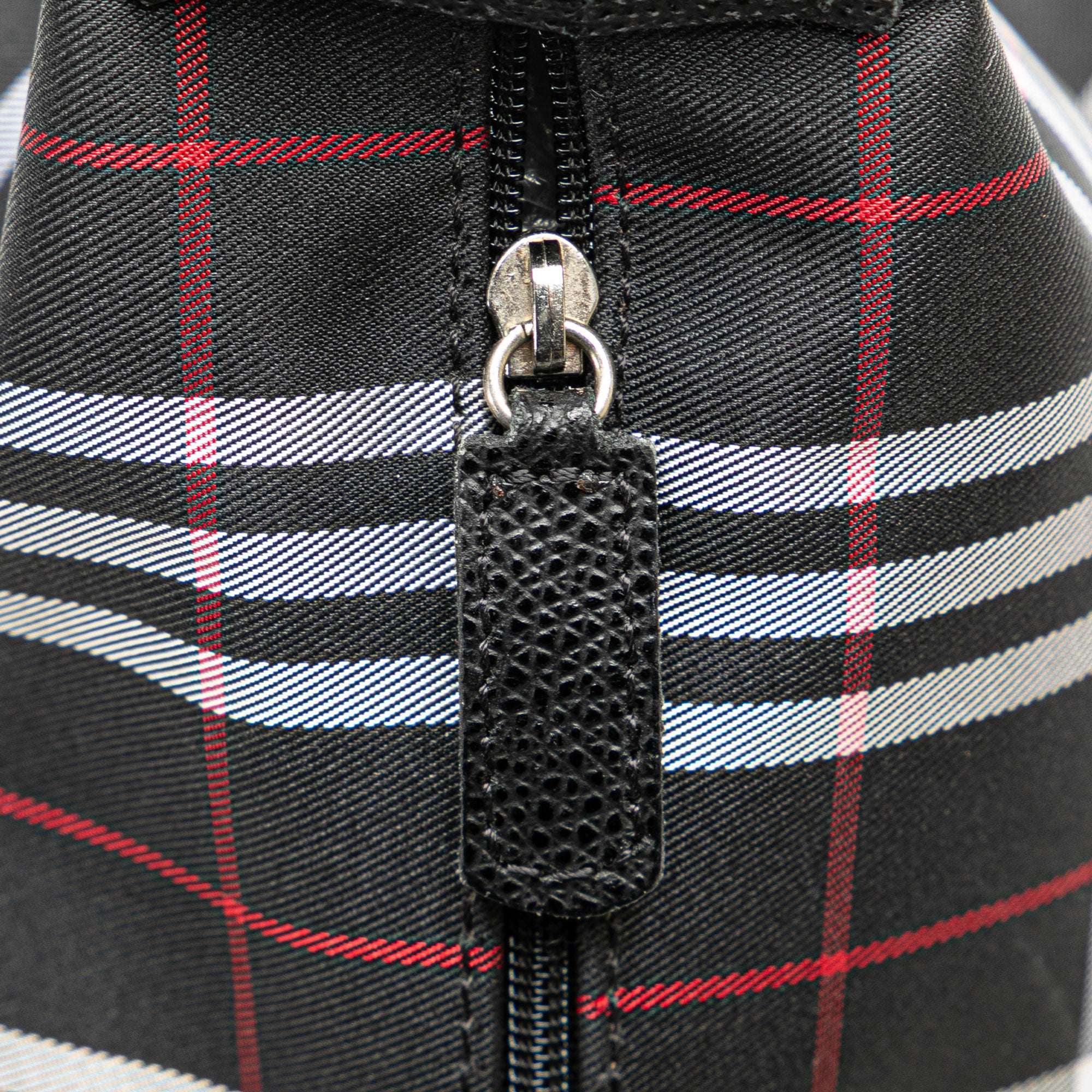 House Check Nylon Handbag