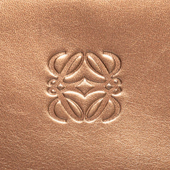 Metallic Leather Anagram Handbag