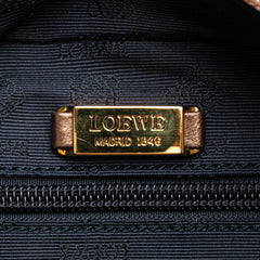 Metallic Leather Anagram Handbag