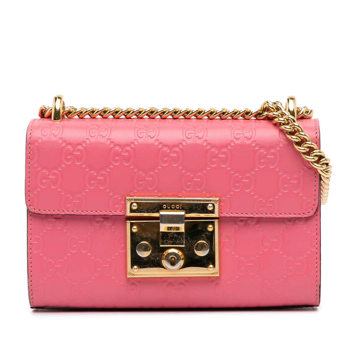 Small Guccissima Padlock Crossbody