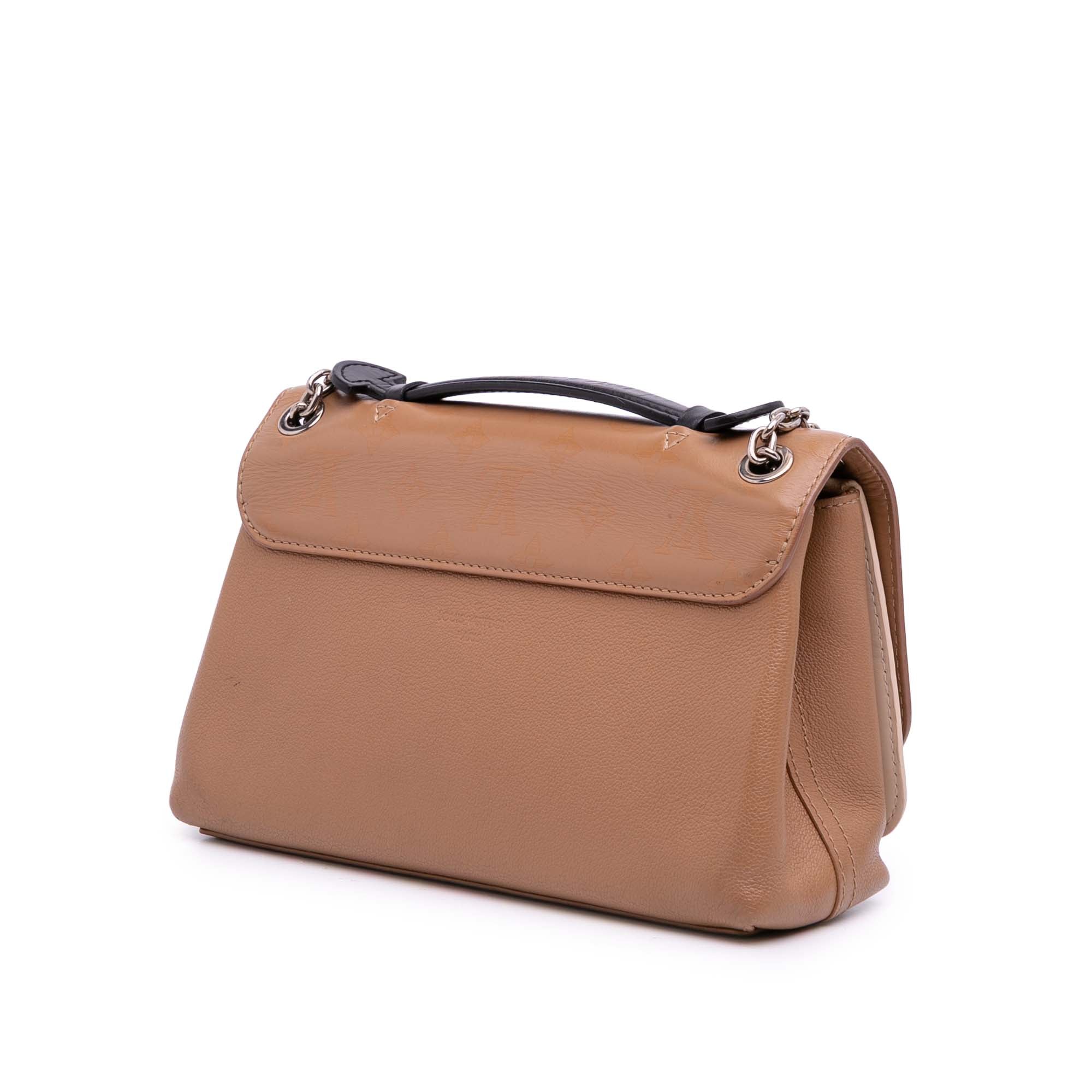 Monogram Cuir Plume Ecume Very Chain Satchel