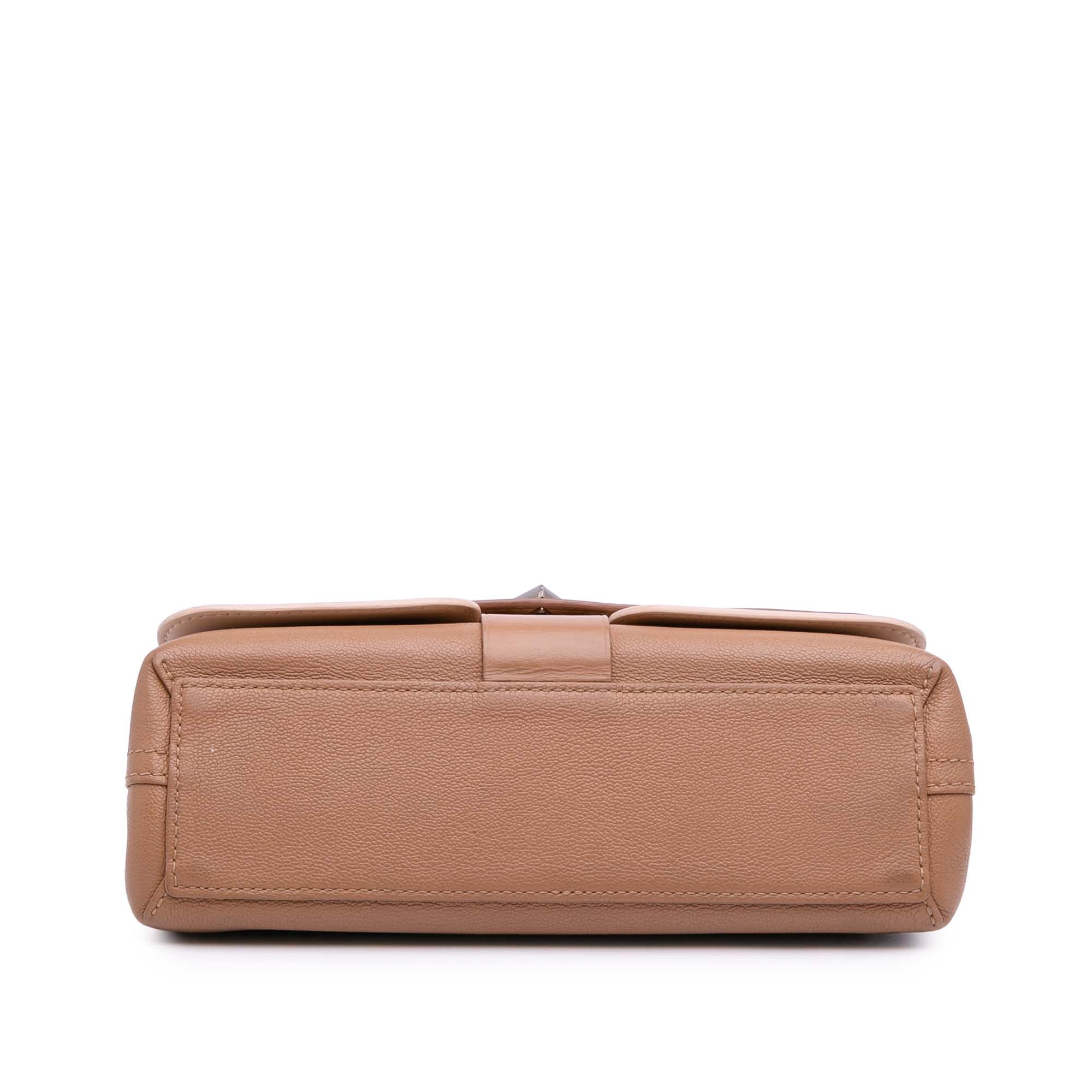 Monogram Cuir Plume Ecume Very Chain Satchel