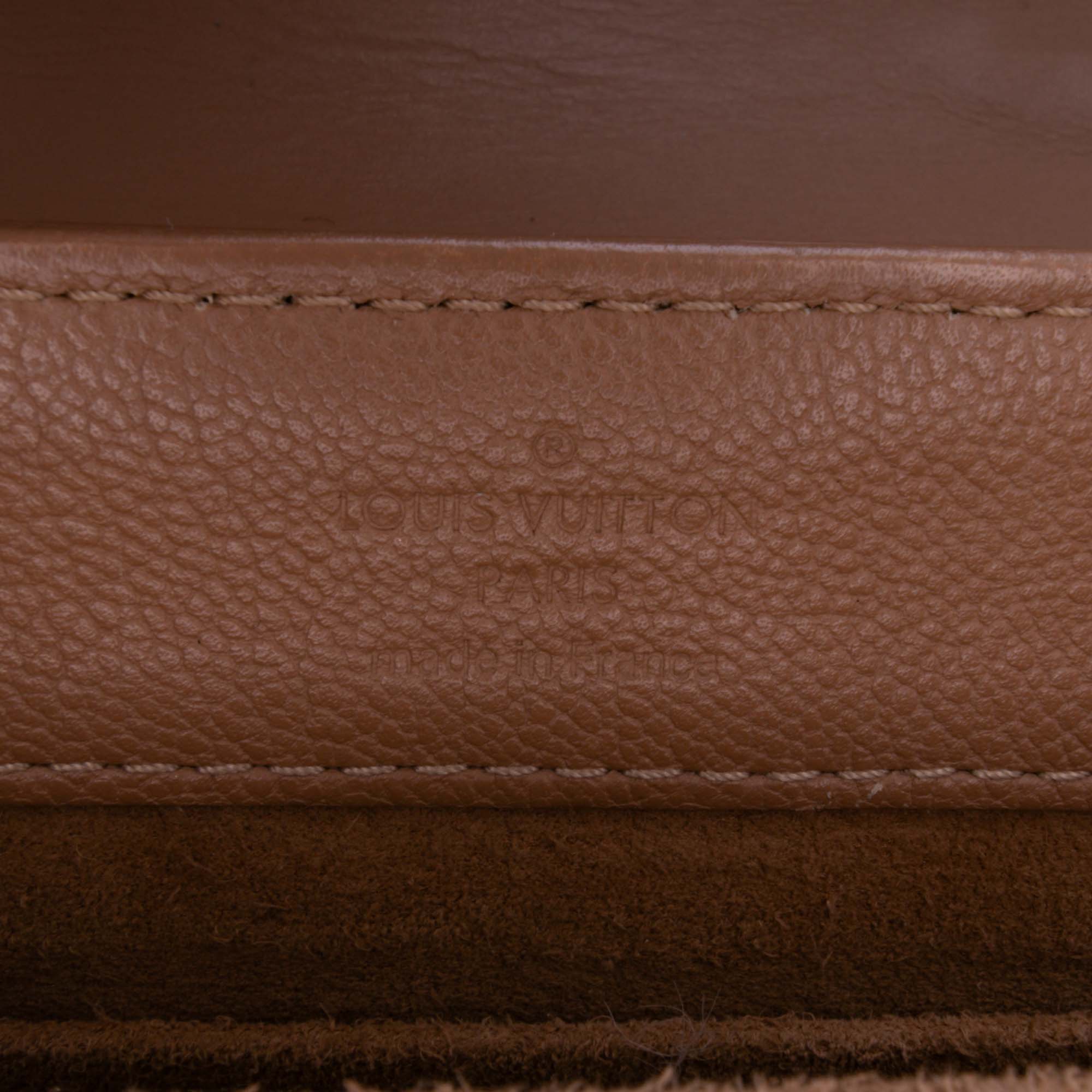 Monogram Cuir Plume Ecume Very Chain Satchel