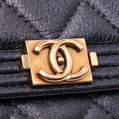 Quilted Lambskin Boy Wallet On Chain