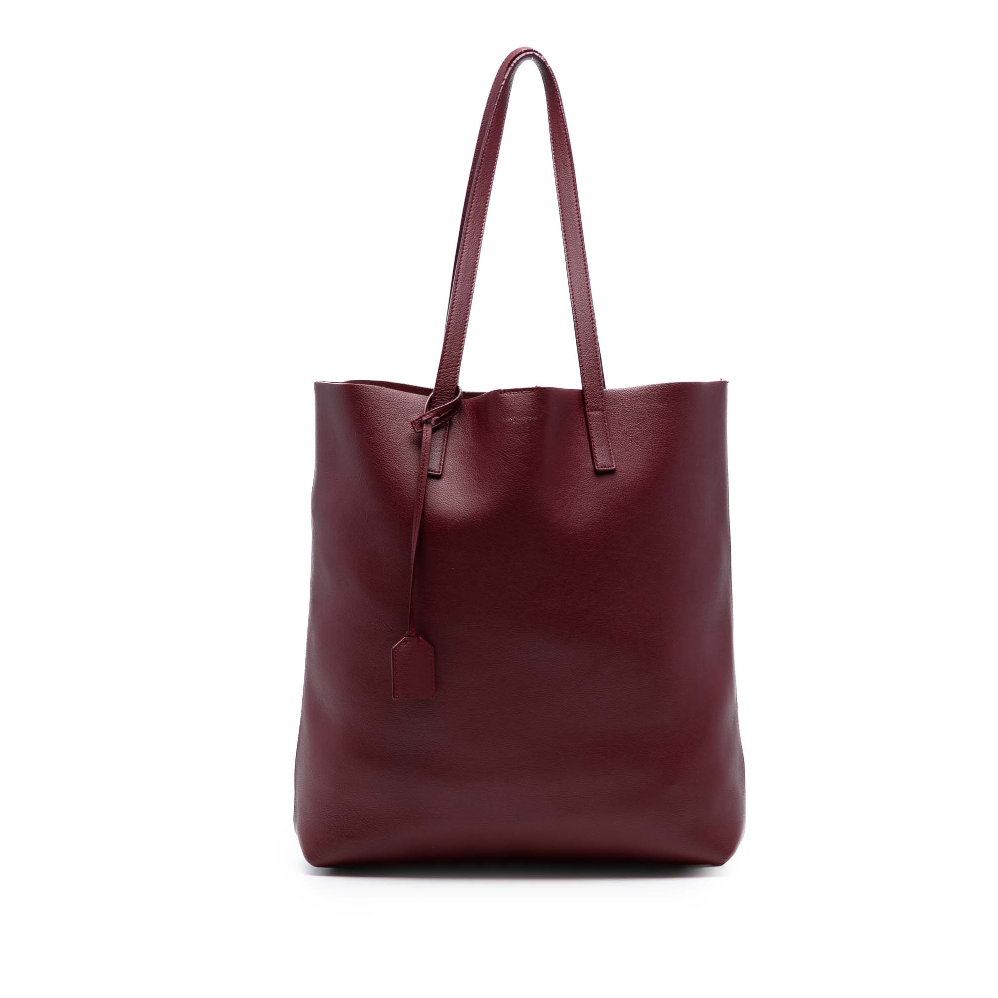 Leather North South Shopper Tote