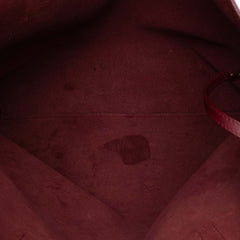 Leather North South Shopper Tote