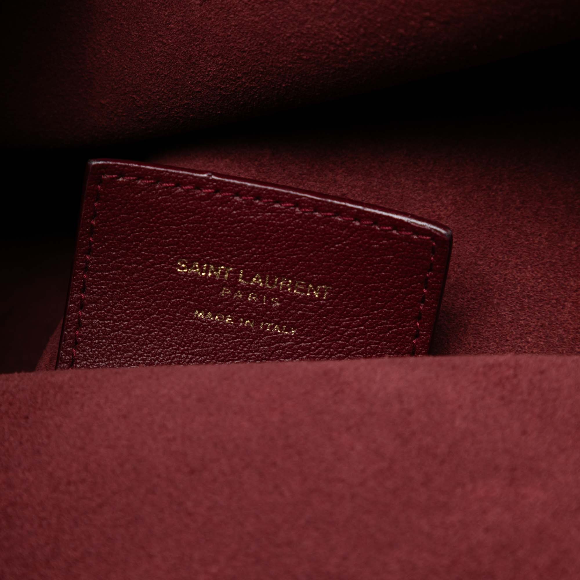 Leather North South Shopper Tote