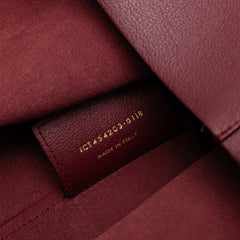 Leather North South Shopper Tote