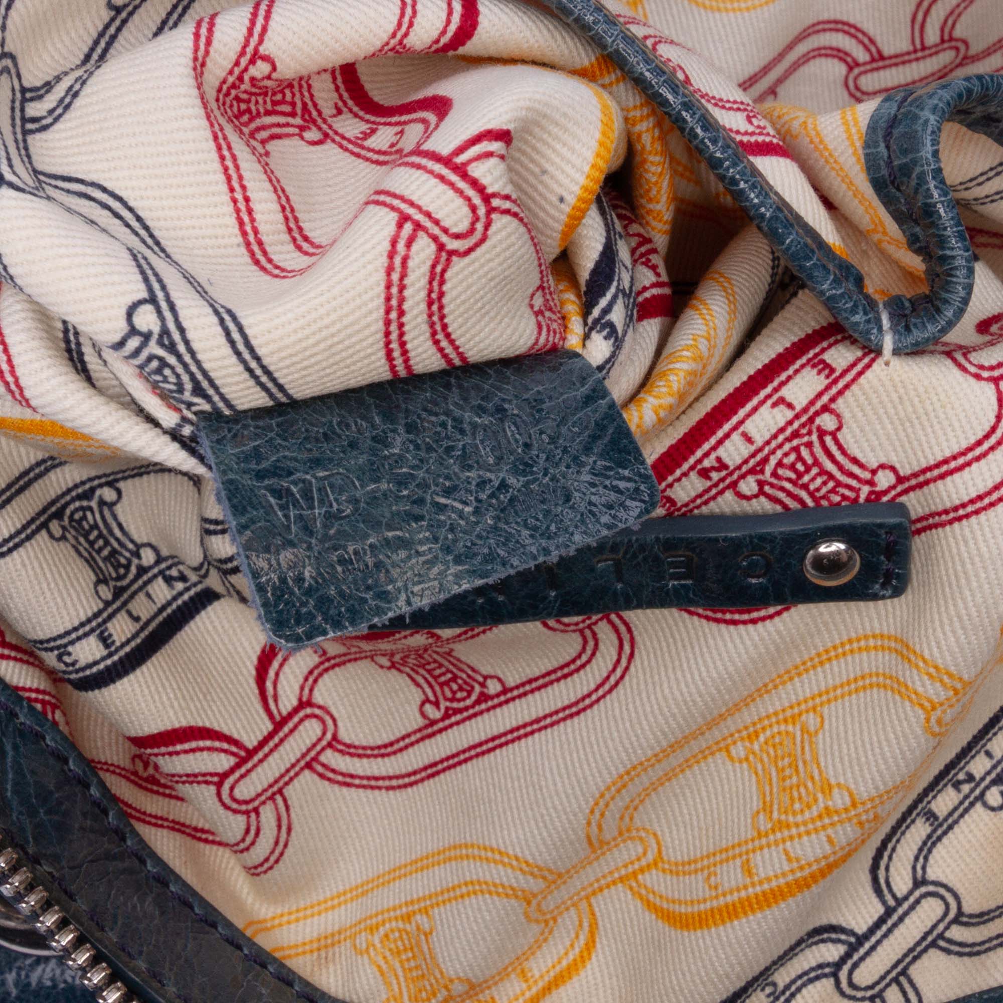 Crinkled Patent Macadam Shoulder Bag