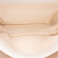 Quilted Calfskin Pearl CC Accordion Flap