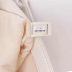 Quilted Calfskin Pearl CC Accordion Flap
