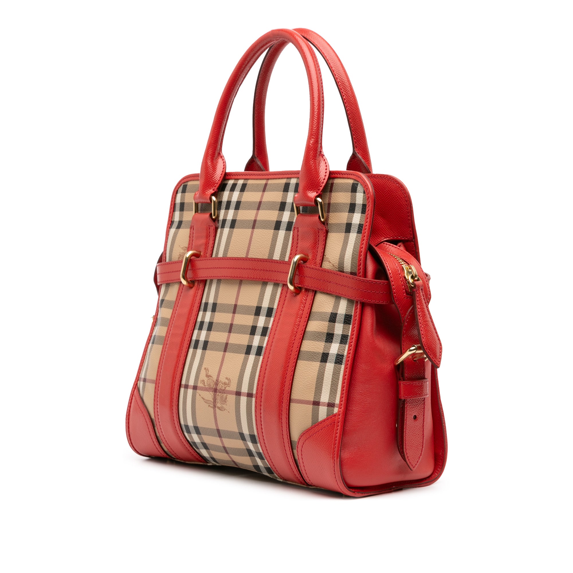 Haymarket Check Coated Canvas Minford Portrait Satchel