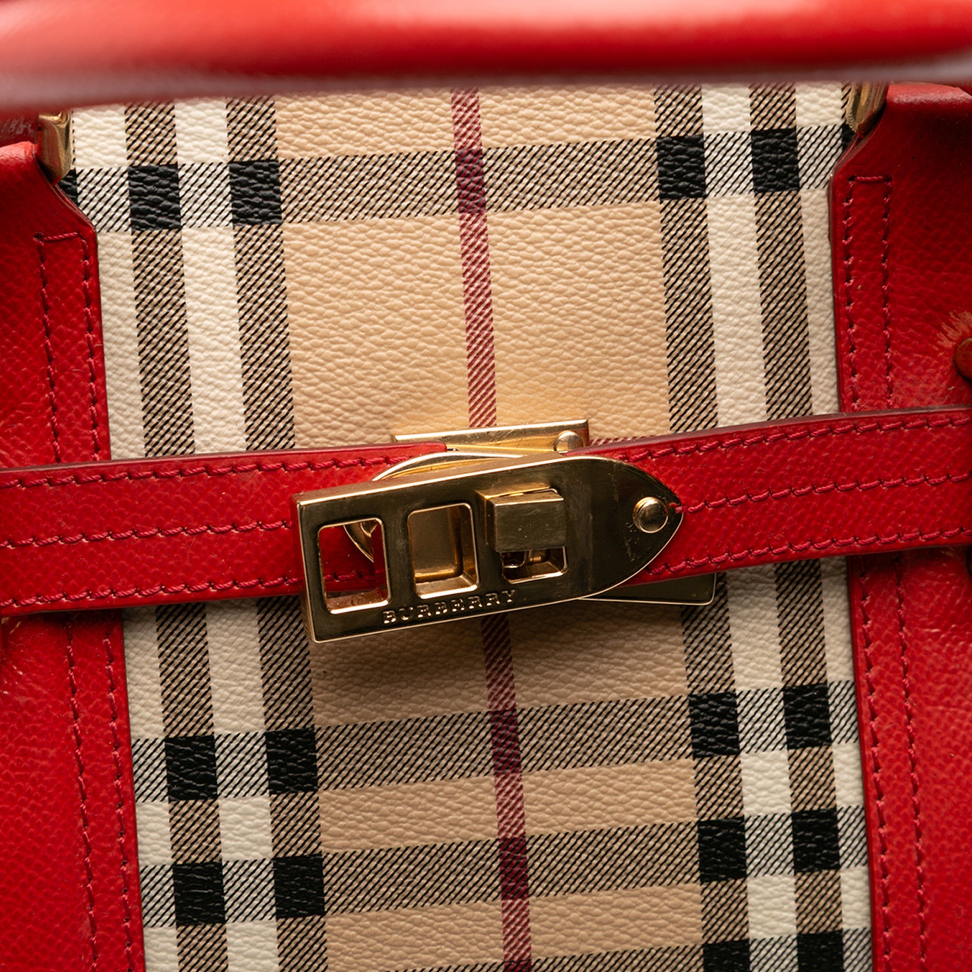Haymarket Check Coated Canvas Minford Portrait Satchel