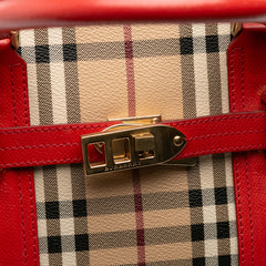 Haymarket Check Coated Canvas Minford Portrait Satchel
