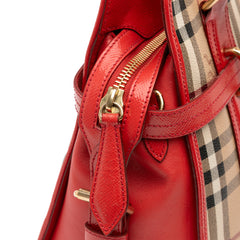 Haymarket Check Coated Canvas Minford Portrait Satchel