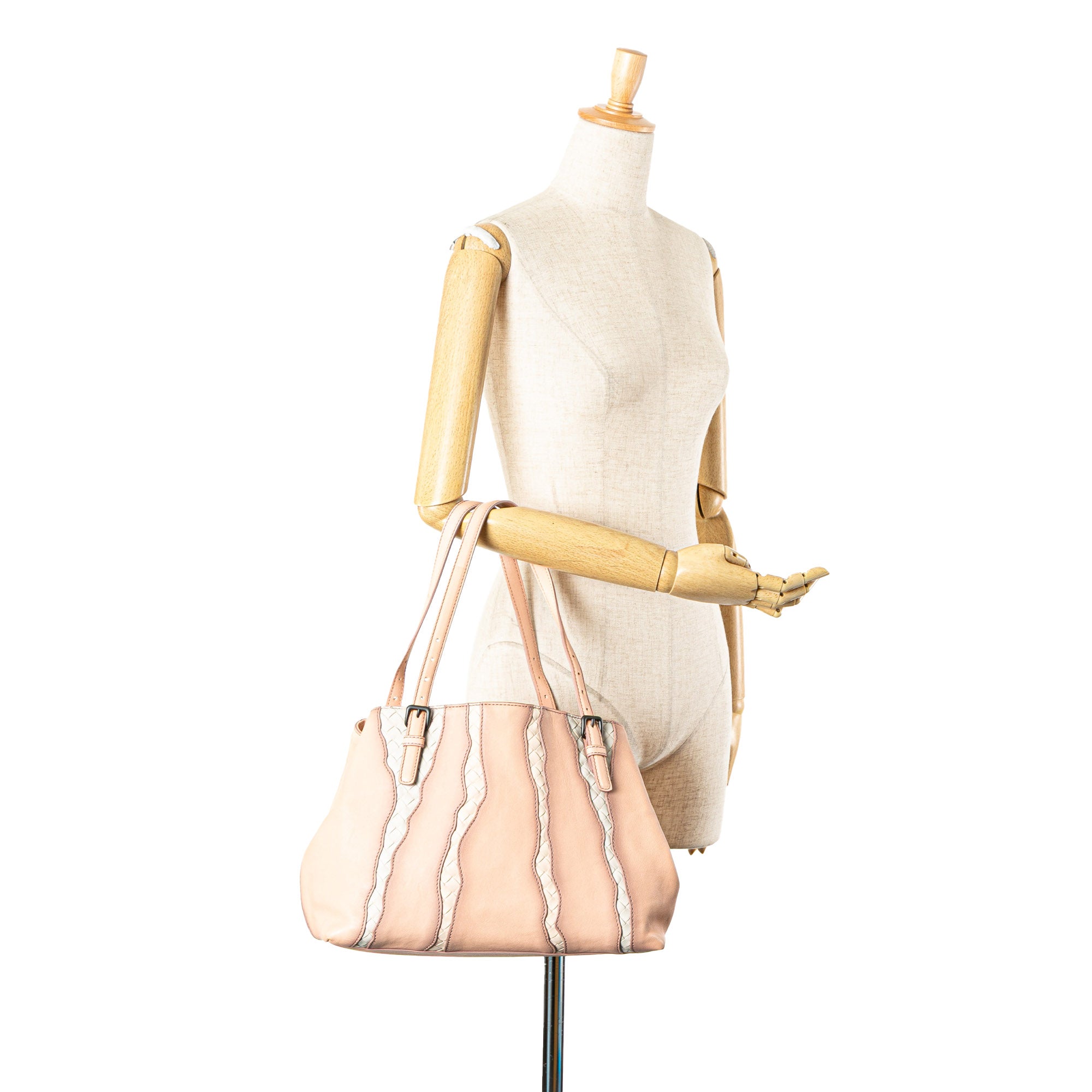 Medium Nappa Intrecciato Glimmer Tote