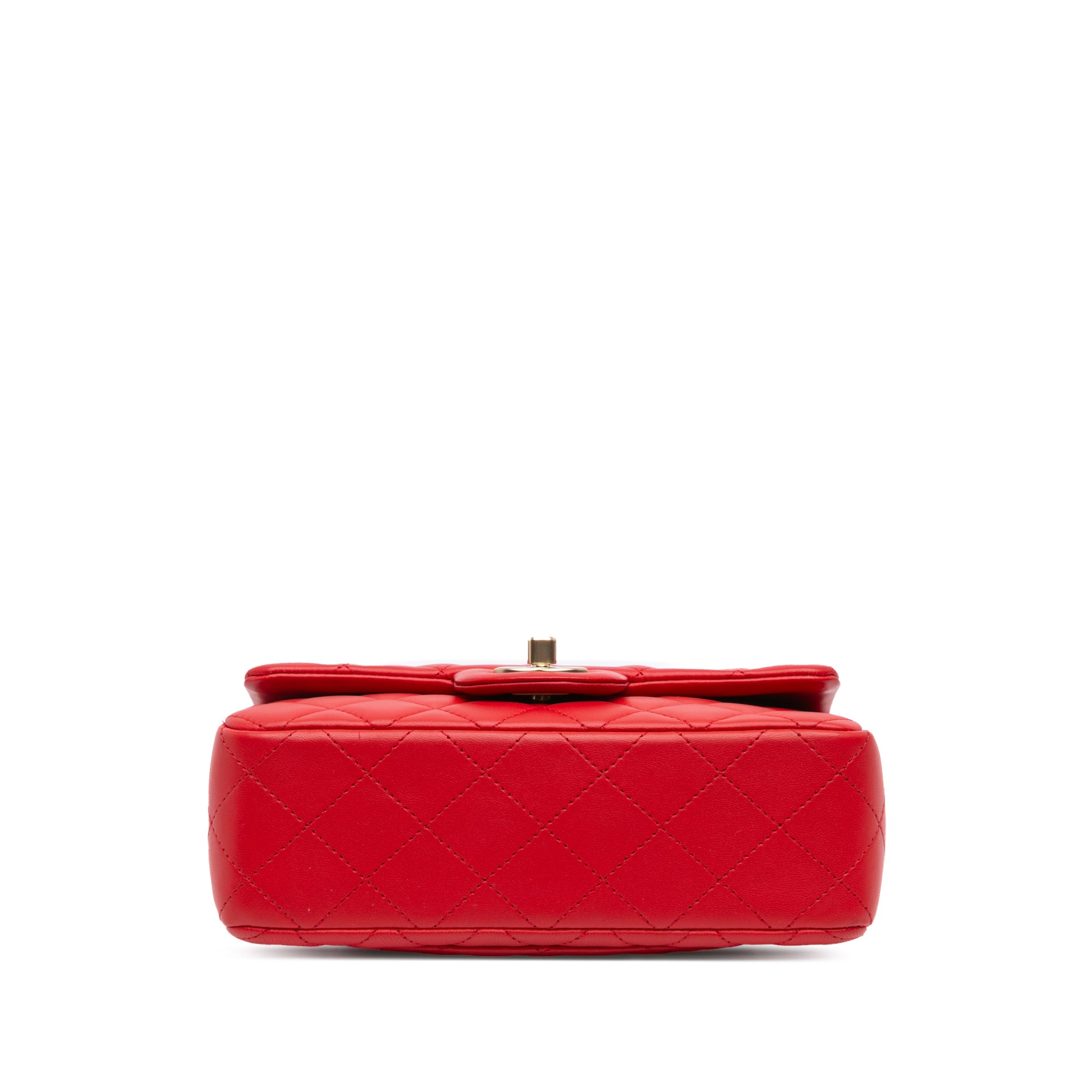 Mini Rectangular Classic Lambskin Single Flap