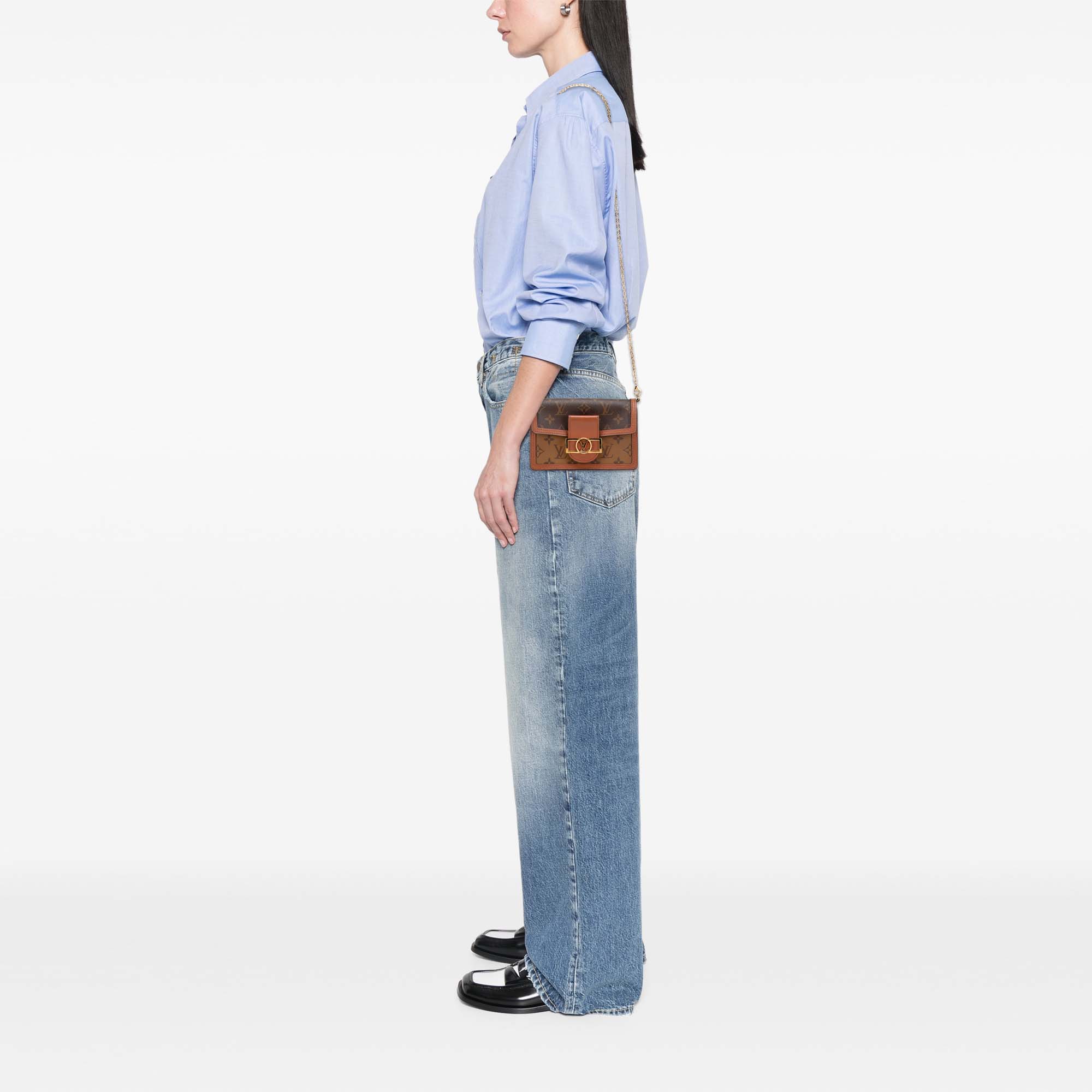 Monogram Reverse Dauphine Wallet on Chain