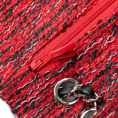 Medium Tweed Braided Charms Double Flap