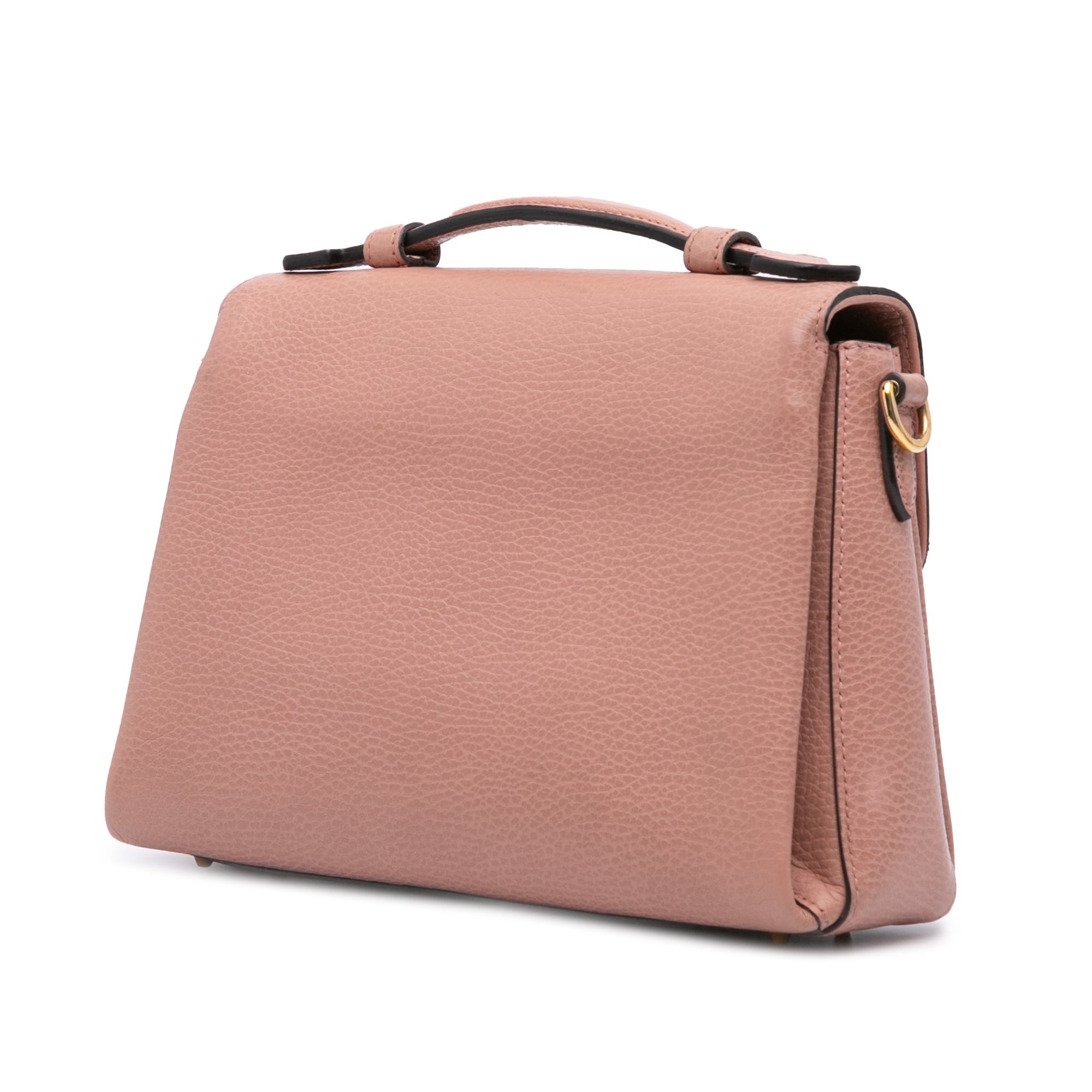 Small Dollar Calfskin Interlocking G Satchel