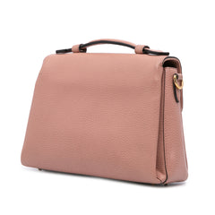 Small Dollar Calfskin Interlocking G Satchel