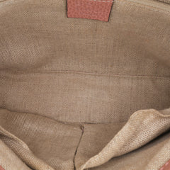 Small Dollar Calfskin Interlocking G Satchel
