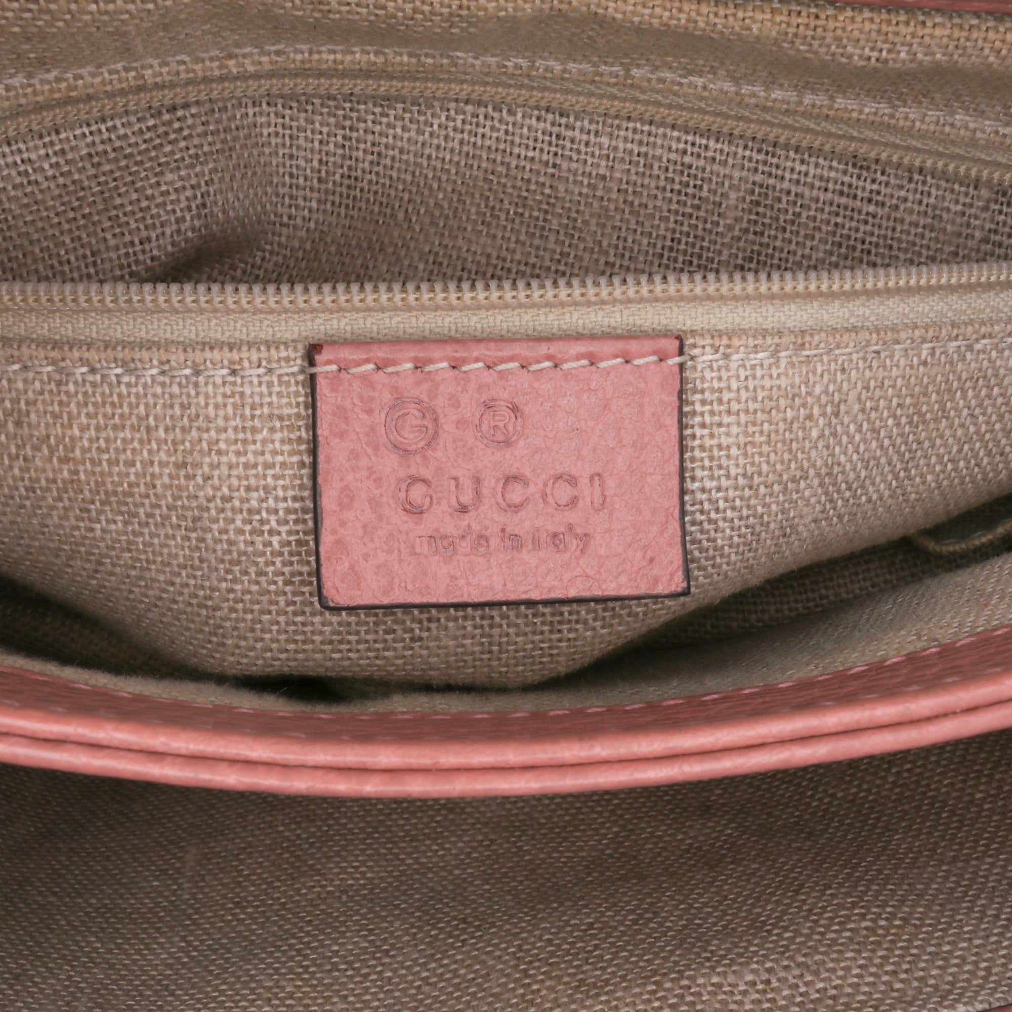 Small Dollar Calfskin Interlocking G Satchel