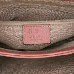Small Dollar Calfskin Interlocking G Satchel